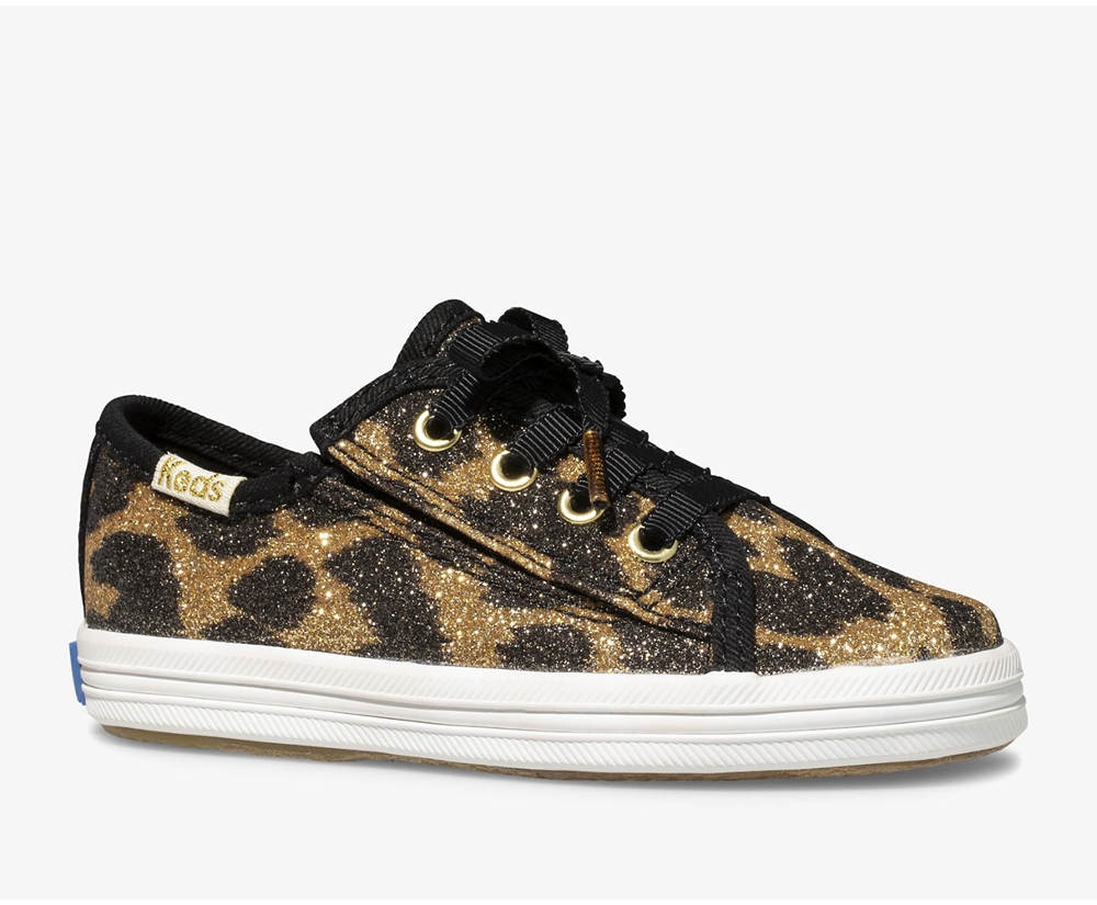 Tenis Keds Niña Leopardo - Kate Spade New York Kickstart Jr. Glitter Leopard - 5147-PSYRL